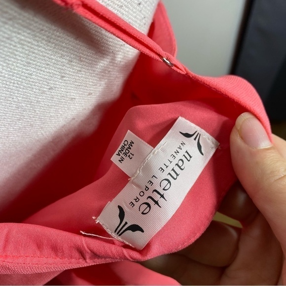 Nanette Lepore Pink Ruffle Dress NWT Sz 12 Asymmetrical Flounce Sleeveless - Picture 8 of 9